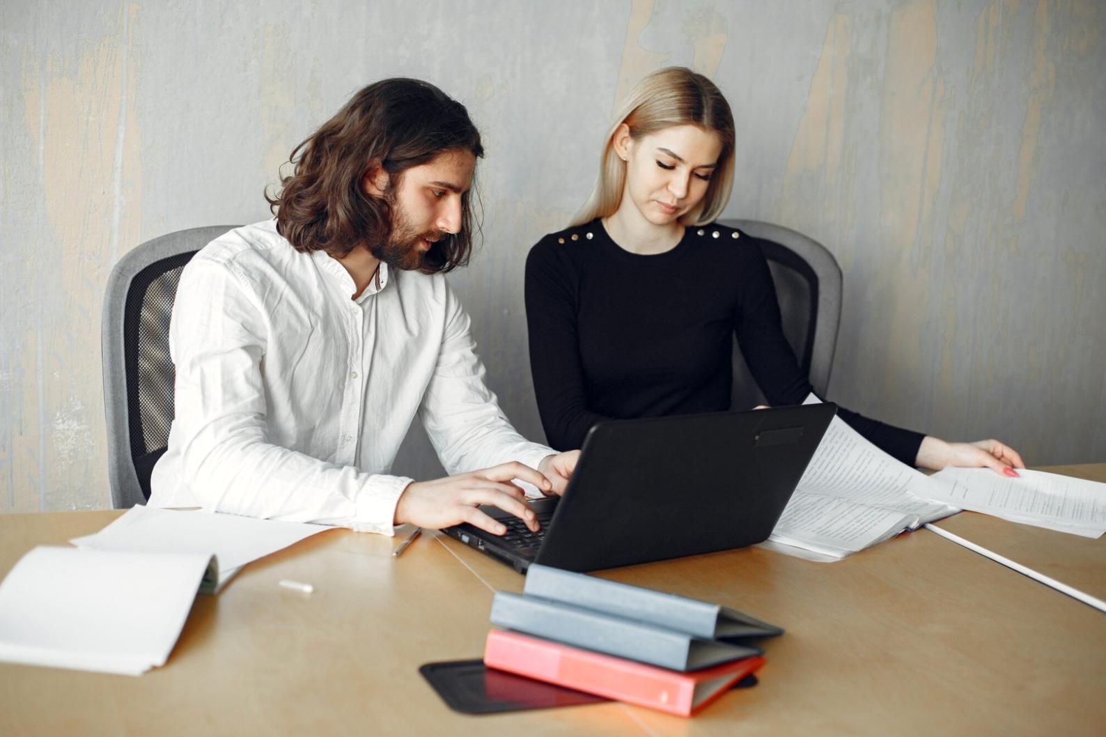 Students engaged in financial education